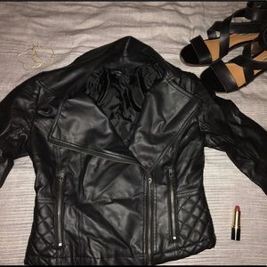 Express Black Leather Jacket