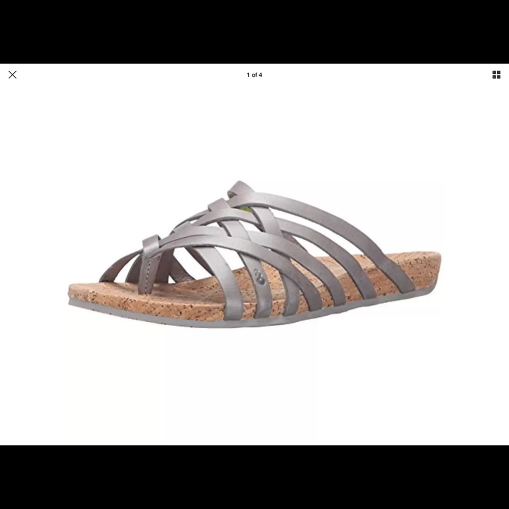 Ahnu metallic sandals size 5