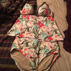 Tropical Print Lane Bryant Bathing Suit