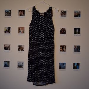 Navy Blue Polka Dot Dress