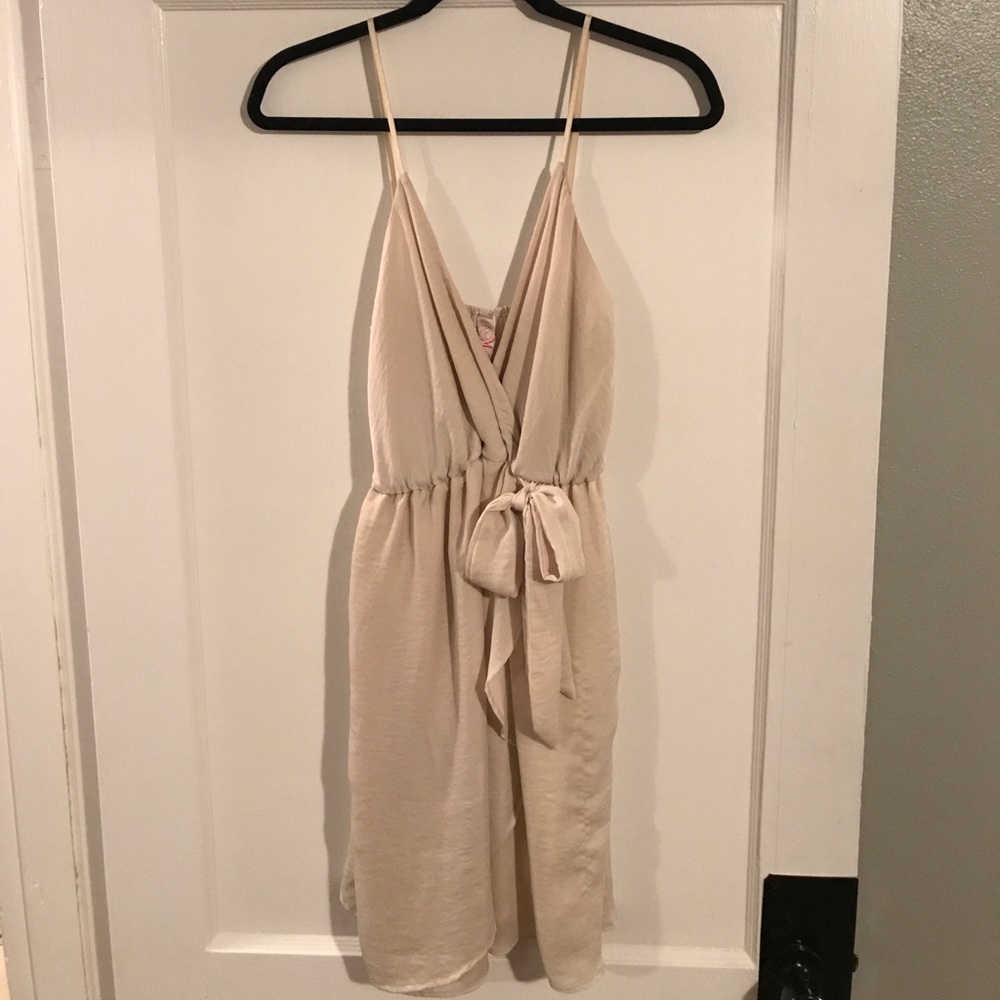 Casual Cream Date-night Dress