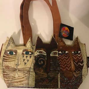 Laurel Burch Ancestral Cats Medium Purse NEW