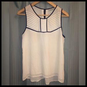 White Semi-Sheer Loose Tank