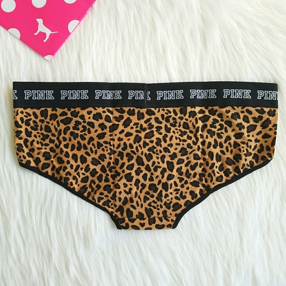 PINK Victoria's Secret Other - Victoria's Secret PINK Logo Hipster Panty Leopard