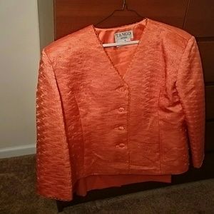 Orange detailed 2pc Suit