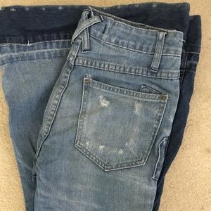 Free People: 70s flare and patch jeans