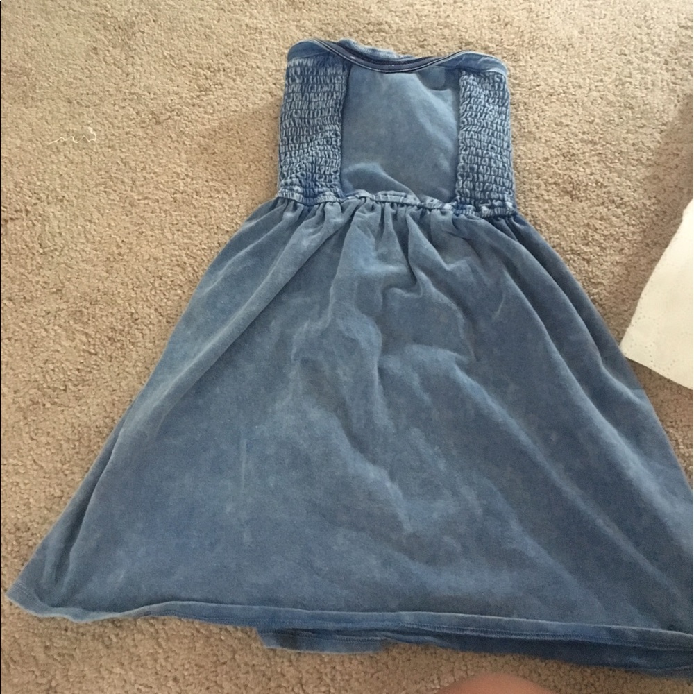 Jean strapless dress