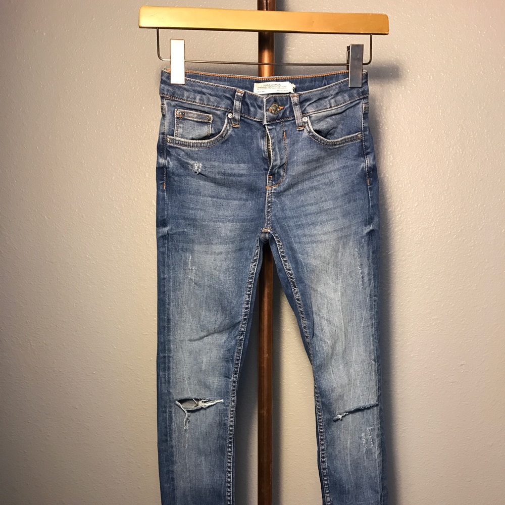 ZARA Distressed Denim