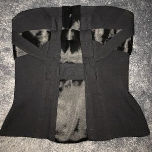 BCBG Black corset top