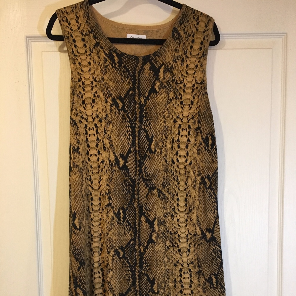 Calvin Klein Snake Skin Sweater Dress