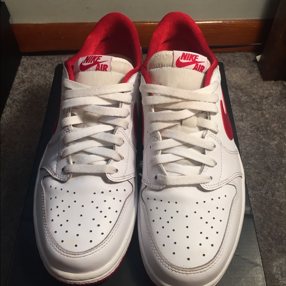 Jordan 1 low varsity white og