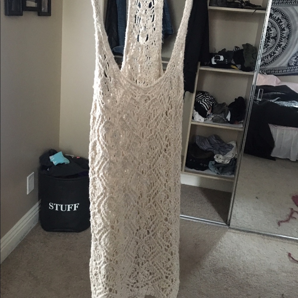 long crochet top
