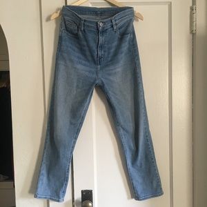 BDG light wash high waist girlfriend jean