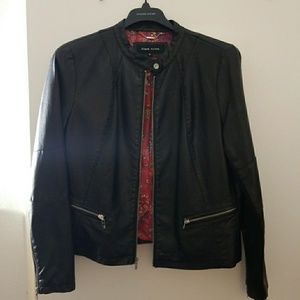 BLACK RIVET XL LEATHER JACKET