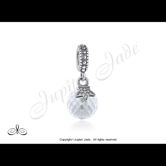 unbranded Jewelry - 925 Silver CZ Pendant dangle charm - Fits Pandora