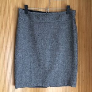 The Limited Collection Tweed Wool-Lined Skirt