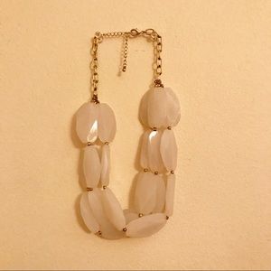 Francescas White Statement Necklace