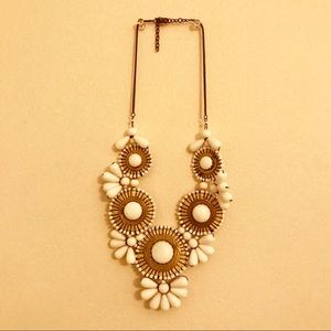 Francescas White Statement Necklace