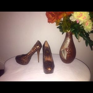 Cheetah print heels