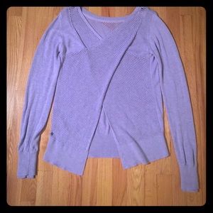 lululemon split back light weight sweater!