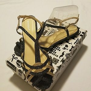 SUPER CUTE!!  gold and silver sandals