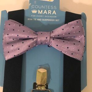 Countess Mara Bow tie and Suspender Set