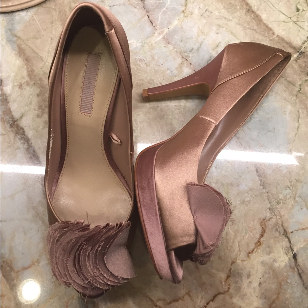 Zara Champagne Heels