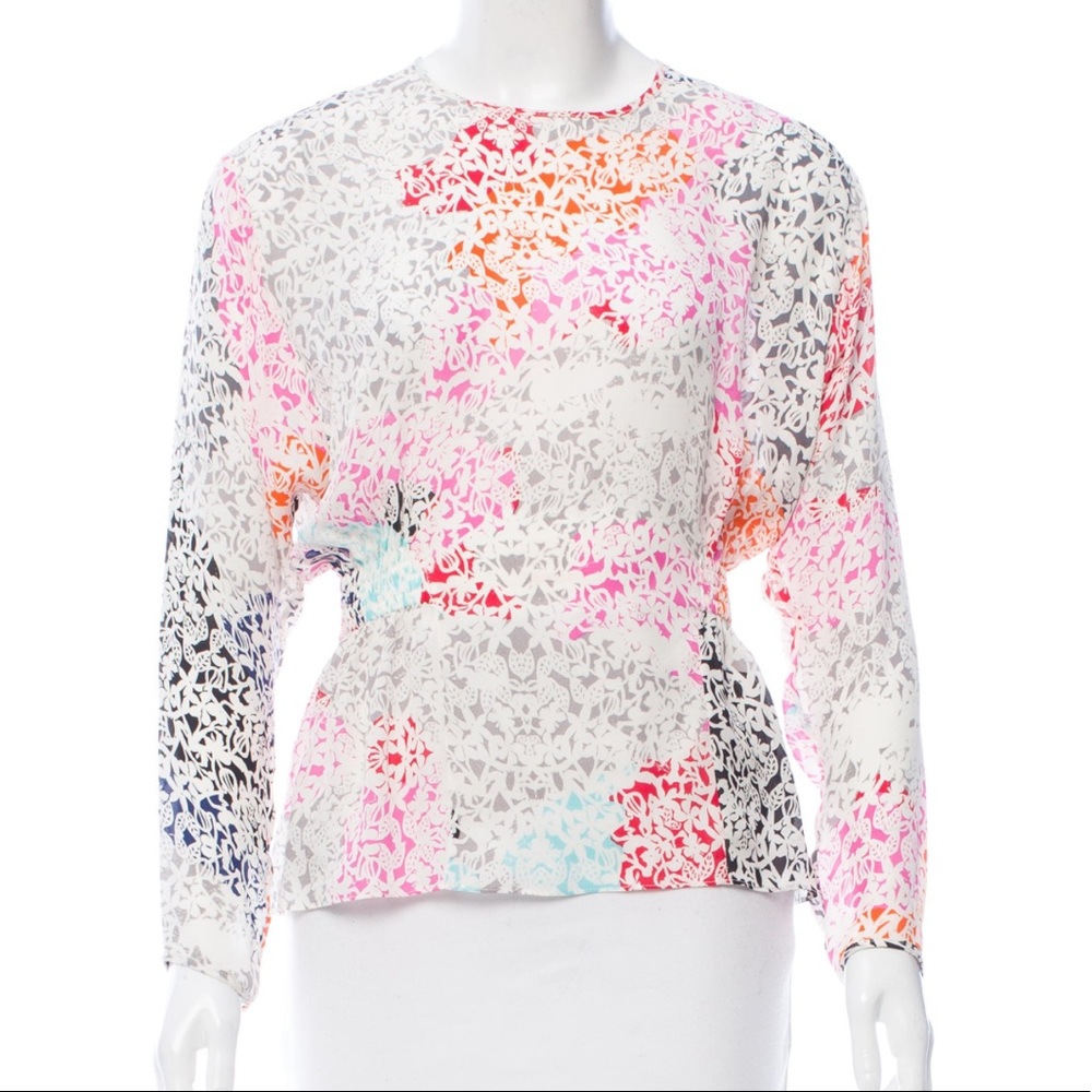 Tanya Taylor 100% silk blouse Small