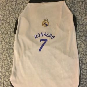 Real Madrid Soccer Jersey For Dogs (L)