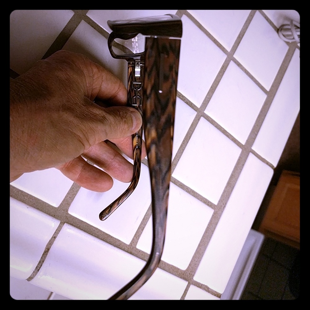 Dolce Gabbana tortoise frames.