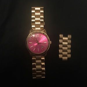 Michael Kors Watch Pink Face