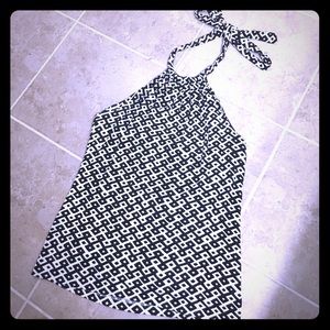 Banana Republic Black and White Halter Top