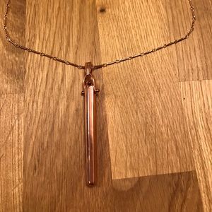 Stella & Dot rebel charm necklace in rose gold