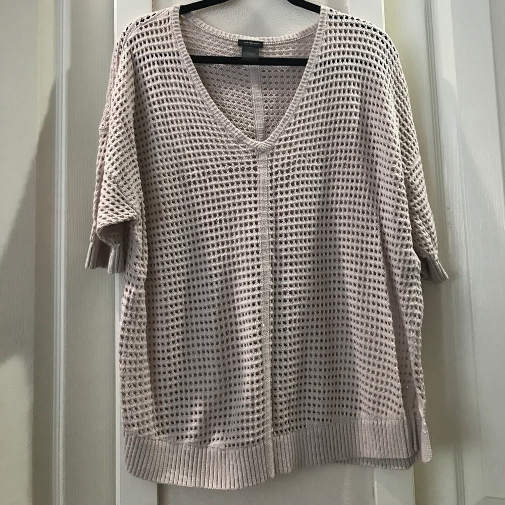 Ann Taylor crochet pullover