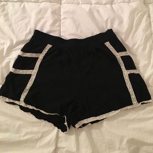black lace shorts!