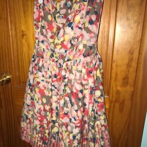 Strapless floral dress!