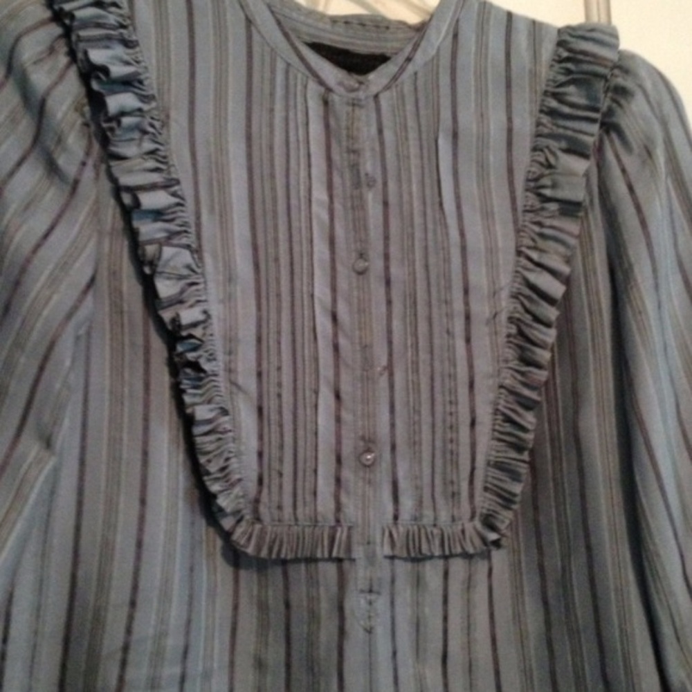 Marc Jacobs Silk Light Blue Blouse