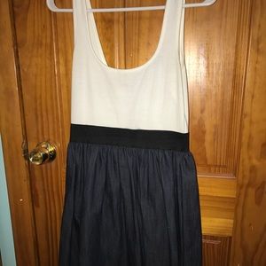 White and denim blue dress!