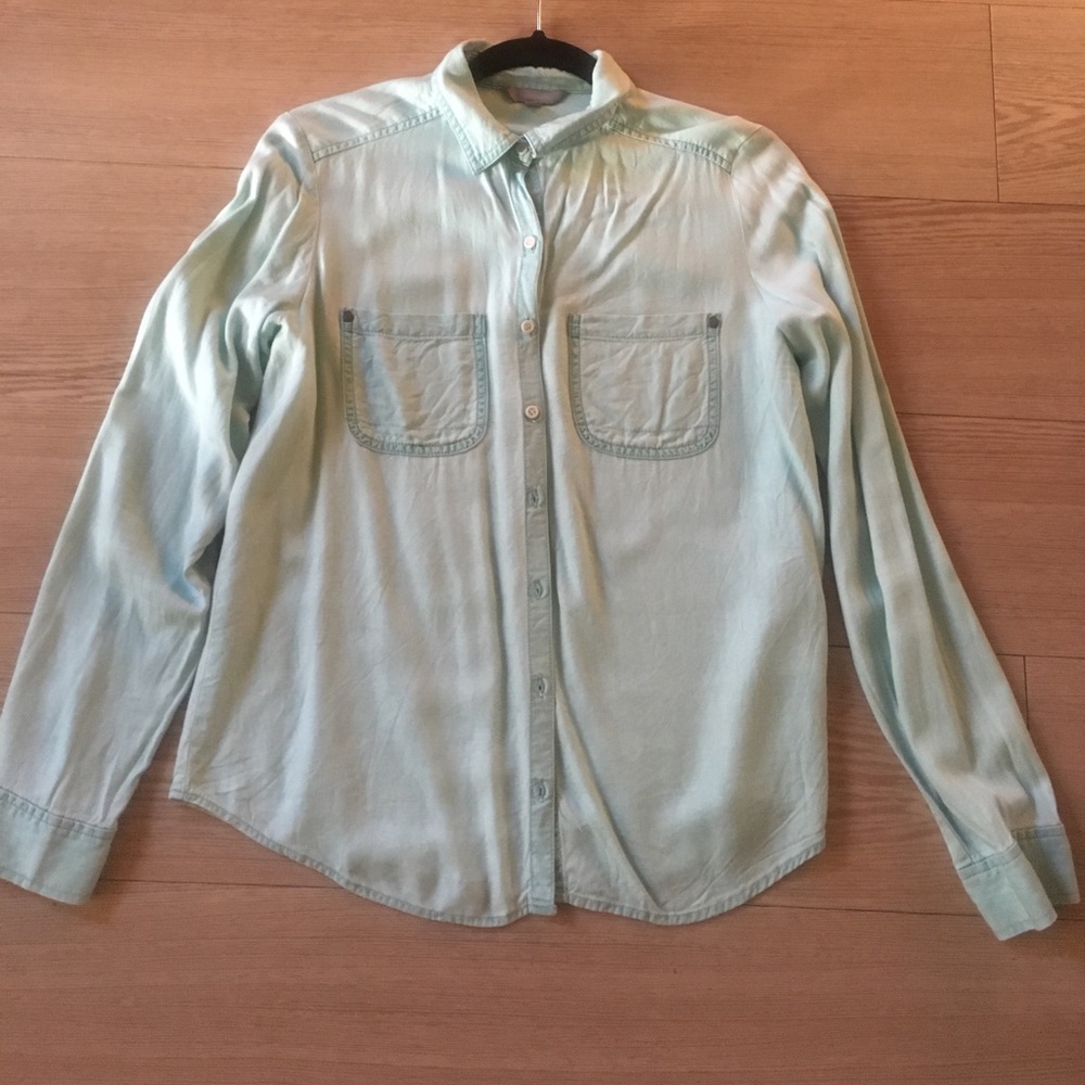 Twill button down