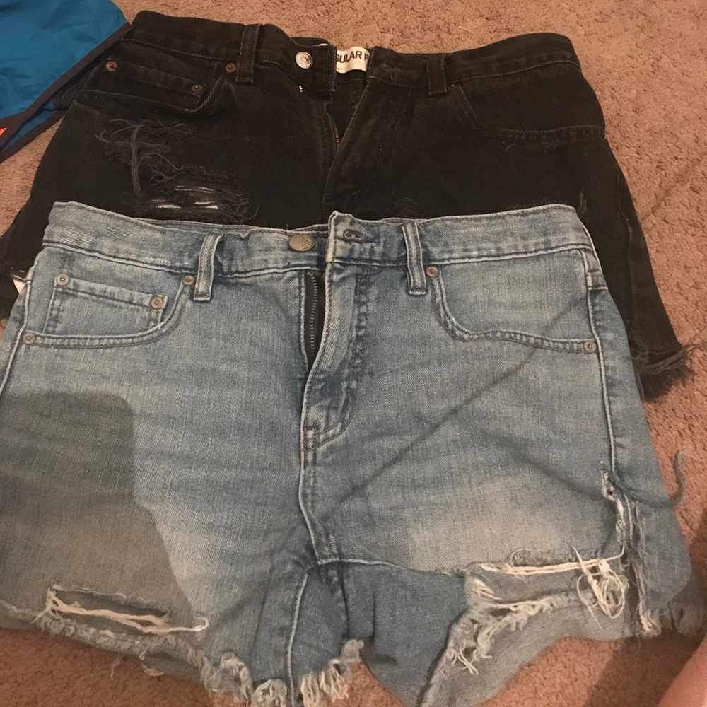 Levis and free people cut offs