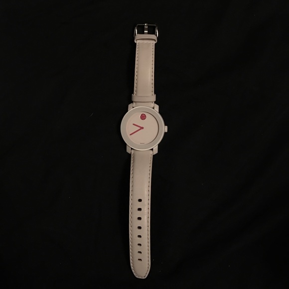 White Movado Bold Watch with Swarovski display picture 2