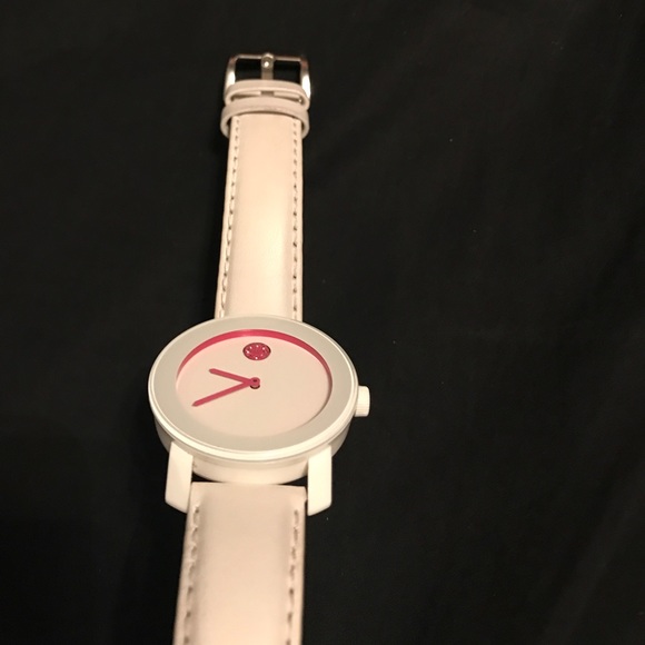 White Movado Bold Watch with Swarovski White Movado Bold Watch with Swarovski main image 2