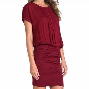 James Perse deep red dress