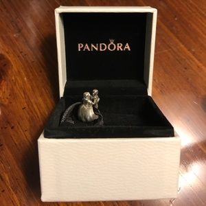 Authentic PANDORA charm, 925, just married