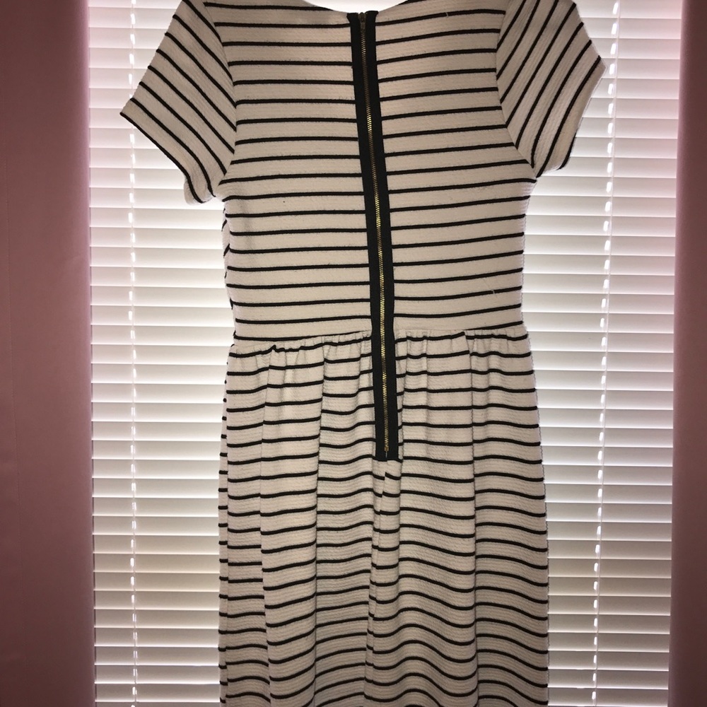 Francesca's V-Neck Striped Dress