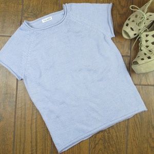 Tahari Large Knitted Tee Periwinkle MAKE AN OFFER