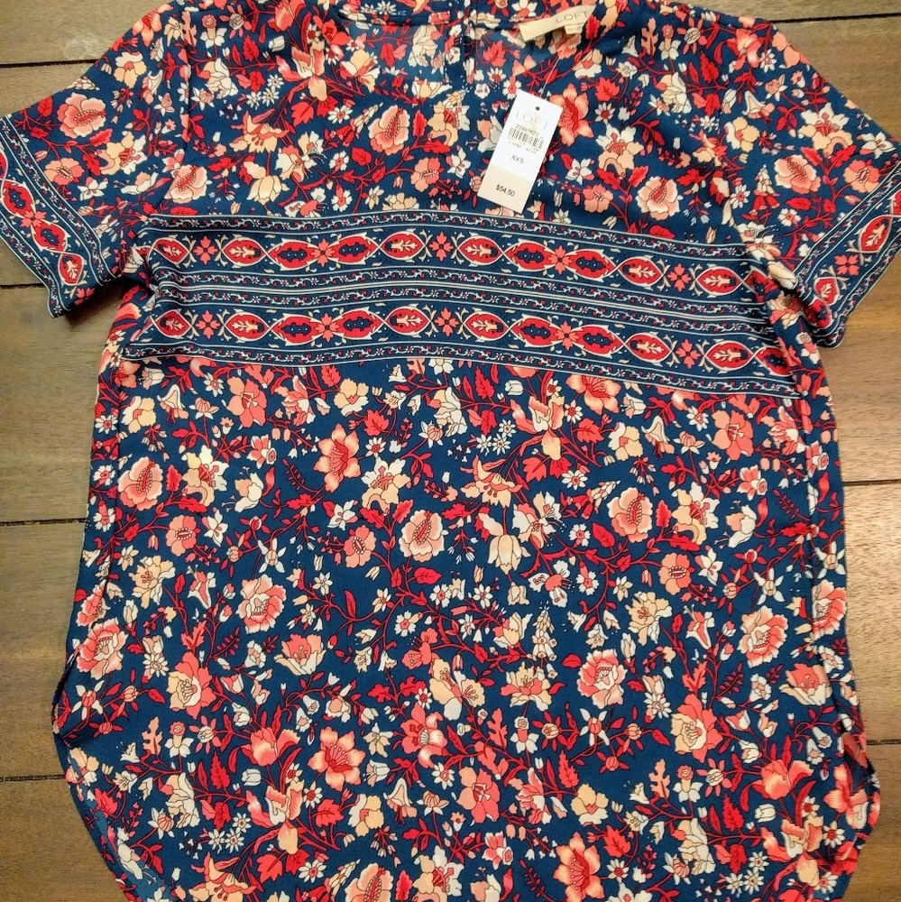 Ann Taylor Loft Floral Blouse