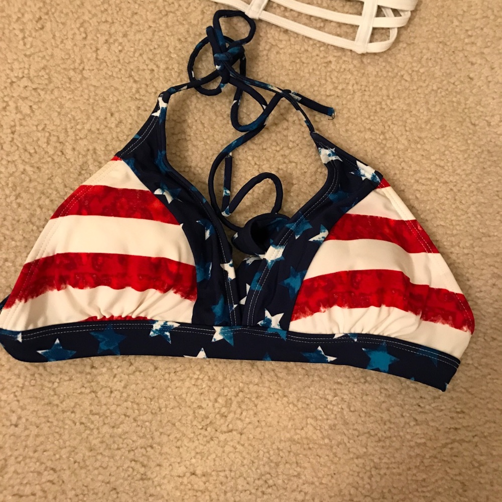 American flag bikini top