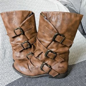 Blowfish fold over Mid rise boots 8.5