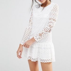 Missguided white Mini Dress🎀